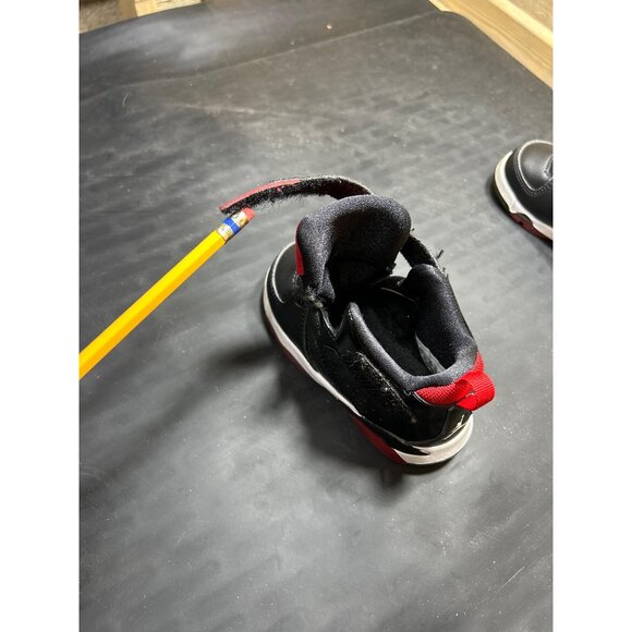 Nike Jordan Toddler Basketball Shoes DM1687-006 Black/Red Size 6C - Picture 6 of 10